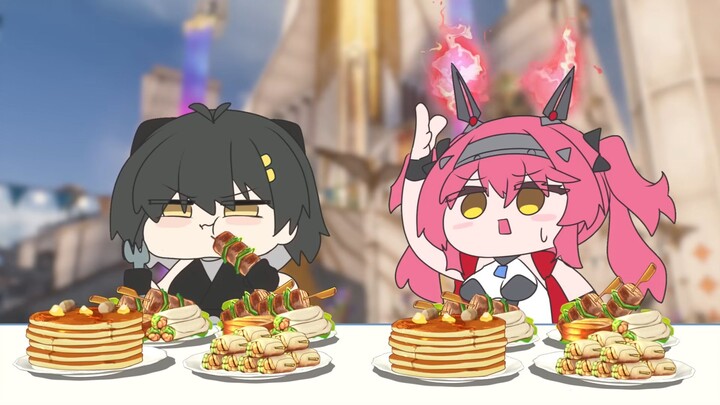 Let's fight it out! Partner up! 😡🍔
