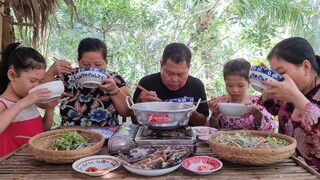 Thơm Ngon Đến Giọt Cuối Cùng Với Nồi Bún Nước Lèo Mắm Bò Hóc| TKQ & Family T805