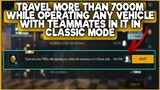 TRAVEL MORE THAN 7000M WHILE OPERATING ANY VEHICLE WITH TEAMMATES IN IT IN CLASSIC MODE | C1S2 M3