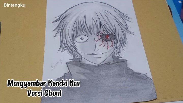 Menggambar Sisi Lain Kaneki Ken | Tokyo Ghoul Fanart