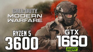 Call of Duty Modern Warfare 2019 on Ryzen 5 3600 + GTX 1660 SUPER 1080p, 1440p benchmarks!