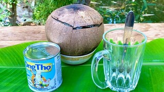 Dừa Sáp Nướng Trộn Sữa Ông Thọ