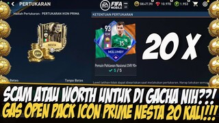 GACHA LAGI! OPENED 20X ICON PRIME NESTA PACK DI EVENT NATIONAL HEROES | FIFA MOBILE 23 | FIFA MOBILE