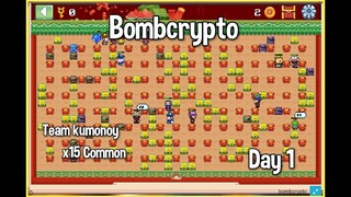 Bombcrypto 15 Common Day 1 ( Tagalog )