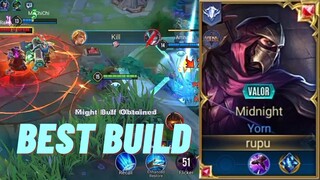 AoV : YORN PRO GAMEPLAY | BEST BUILD |  - ARENA OF VALOR