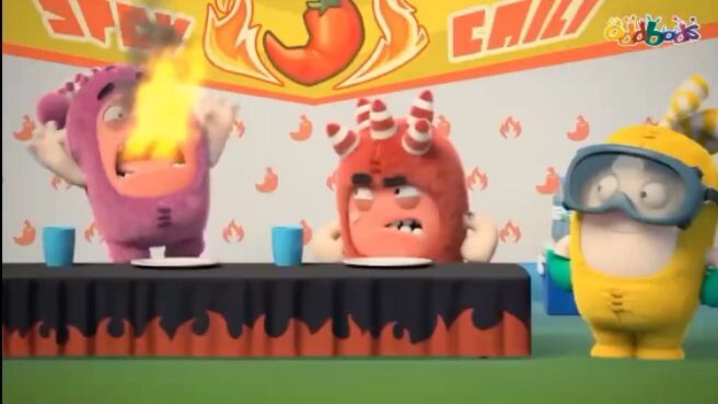 Oddbods | The Spicy Contest