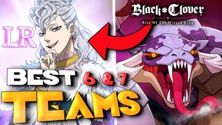 BEST TEAMS TO BEAT PART 6 & PART 7 RAID BOSS!!! (Black Clover Mobile)