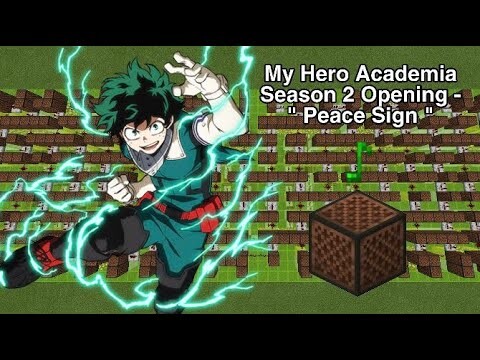 Peace Sign | My Hero Academia Season 2 Opening | Noteblock Cover |