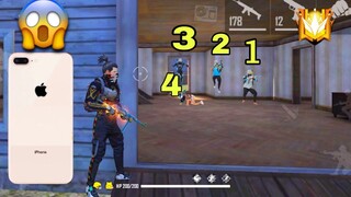 Solo VS Squad Full Gameplay 😱 IPhone 8 Plus 📲 Free Fire 🇧🇷