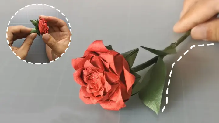 Tutorial of beautiful paper roses
