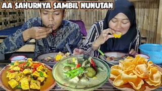 Menu SAHUR di Kampung Paling NIKMAT dan SEGER, Masak Sayur LODEH, TAHU Bumbu TAUCO Asam Manis