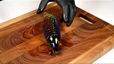 AI ASMR glass vegetable cutting #ai #relaxing #asmr #relax #satisfying #aifruitc
