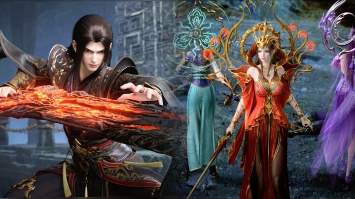 Xiao Yan Cailin Xiao Yi Xian & Qing Lin Memasuki Suku Python Nine Serene Deep Ground😱