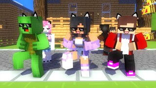 ADAMBARAI FIRST MEET YAY! ARIGATO CUTE APHMAU JJ VS MIKEY - MINECRAFT ANIMATION #shorts