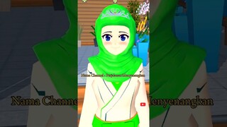 TUTORIAL SHRINE MAIDEN WARNA HIJAU #sakuraschoolsimulator #sakura #shorts