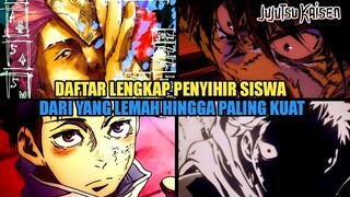 16 SISWA PENYIHIR TERKUAT SMA JUJUTSU TOKYO & KYOTO di ANIMANGA JUJUTSU KAISEN