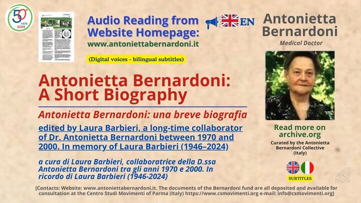 Antonietta Bernardoni 🇬🇧 A short biography