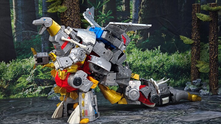 [Stop-motion animation] SS86 Shura King Godzilla form combination?! Transformers robot dinosaur self