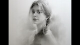 Pencil Sketch of young lady