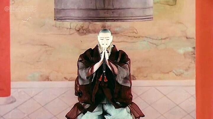 To save his life, the monk hid beneath a giant bronze bell, but in the end, he was still reduced to 