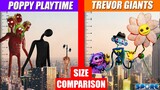Poppy Playtime and Trevor Giant Size Comparison | SPORE