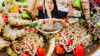 ตำซั่วกุ้งลายเสือ มีเก็บตกท้ายคลิปนะคะ คลิปนี้มีบอกหวยด้วยค่ะ😁😁