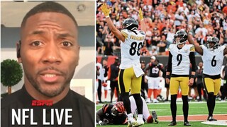 NFL LIVE | "Pittsburgh Steelers are destroying AFC North" Ryan Clark reacts to Steelers beat Bengals