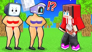 Maizen Took Off TV WOMAN's COLTHERS Prank in Minecraft! - Parody Story(JJ and Mikey TV)