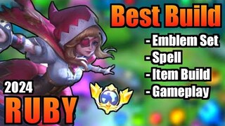 RUBY BEST BUILD 2024 | TOP 1 GLOBAL RUBY BUILD | RUBY - MOBILE LEGENDS | MLBB