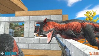 Dinosaurs Attack My Camp in Desert. Animal Revolt Battle Simulator