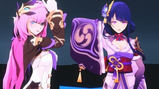 [MMD]Elysia menari dengan Mei|<Honkai Impact 3rd> & <Genshin Impact>