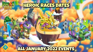 ALL JANUARY EVENTS (New Heroic Dragon) in DRAGON CITY 2022