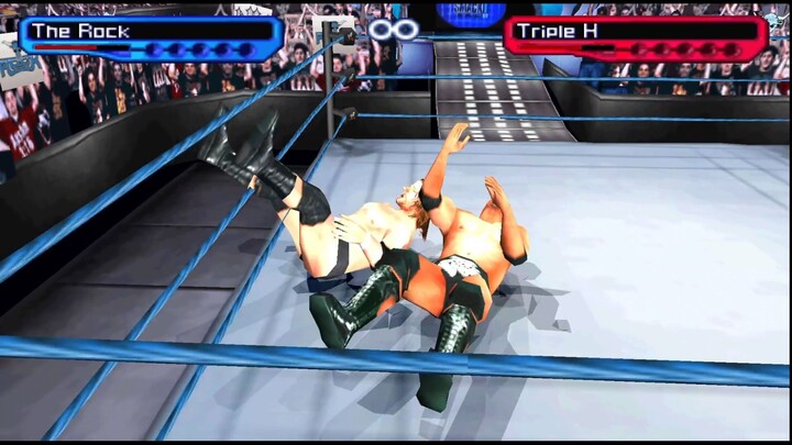 The Rock vs Triple H