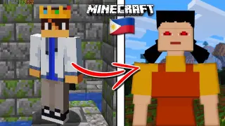 Beating MINECRAFT as a Doll in Squid Game...  (Tagalog)