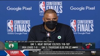 Ime Udoka on Celtics' mistakes: "Nothing that we can't clean up."