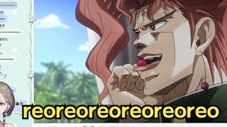 【奶绿】Watch the famous scene of JOJO Kakyoin eating cherries and imitate it on the spot