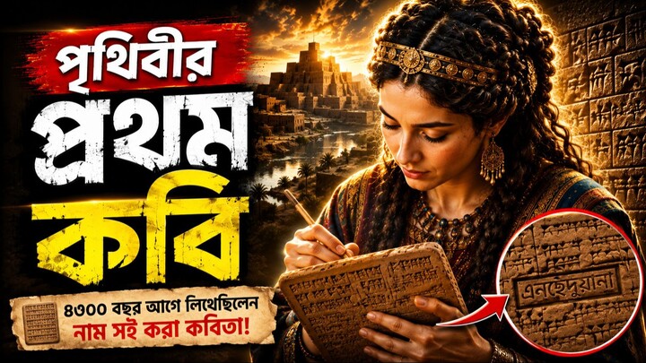 ৪৩০০ বছর আগে এই নারী লিখেছিলেন পৃথিবীর প্রথম "নাম সই করা" কবিতা!