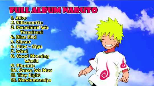 1 Free Naruto Opening music playlists