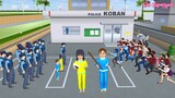 Yuta Mio Kurung Polisi Sakura Zombie - Pasukan Polisi VS Zombie Vampire | Sakura School Simulator