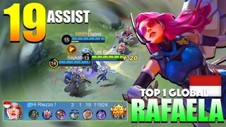 Rafaela Perfect Healing Support! MVP Plays | Top 1 Global Rafaela Gameplay By Hi Riezzo ! ~ MLBB