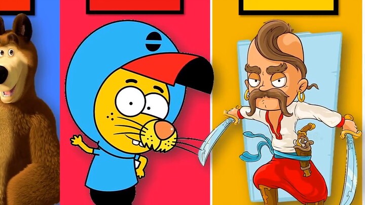 Cartoon characters from different countries