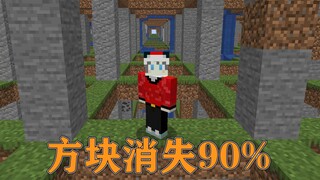 Minecraft: When 90% of the blocks in MC disappear, how can we survive?