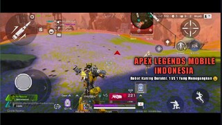 Robot Kuning Beraksi, 1 VS 1 Yang Menegangkan 😫 | Apex Legends Mobile - INDONESIA