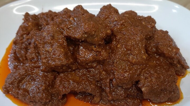 Dijamin Enak & Ketagihan‼Resep Rendang Daging Sapi Asli padang Bumbu Lengkap..