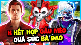 NOXUSS FREE FIRE | "K" BẤT TỬ VỚI PET MỚI GẤU MÈO ROCKIE, BALO DJ VÀ PHA BẮN SÚNG NGẮM NÁT SỌ