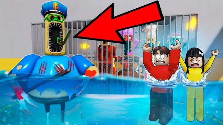 Yuta, Baby Celine Dan Mio Kabur Dari Pernjara Bary Exe Banjir  ROBLOX