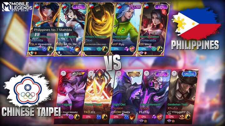 META 4 MAGIC DAMAGE!! PHILIPPINES NO.7 MATHILDA VS. YVE CHINESE TAIPEI | NATIONAL ARENA CONTEST MLBB