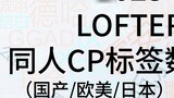 【2023】Jumlah/penayangan tag CP fandom LOFTER menduduki peringkat 200 teratas