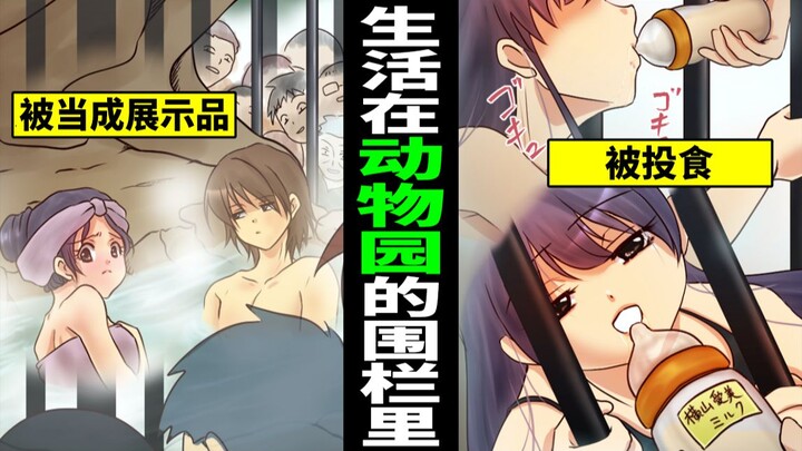 【漫画】陌生人的男女在动物园的笼子里生活会如何?在动物园的笼子生活被客人观赏的男女的下场・・・（漫画动画）
