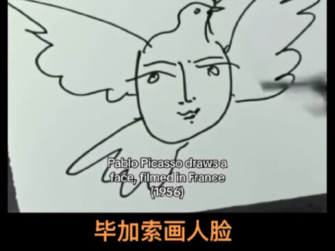 毕加索画人脸
